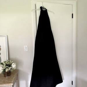 AMSALE bridesmaid dress. Color BLK. Style Austin. Size 8. Altered to fit 2/4.